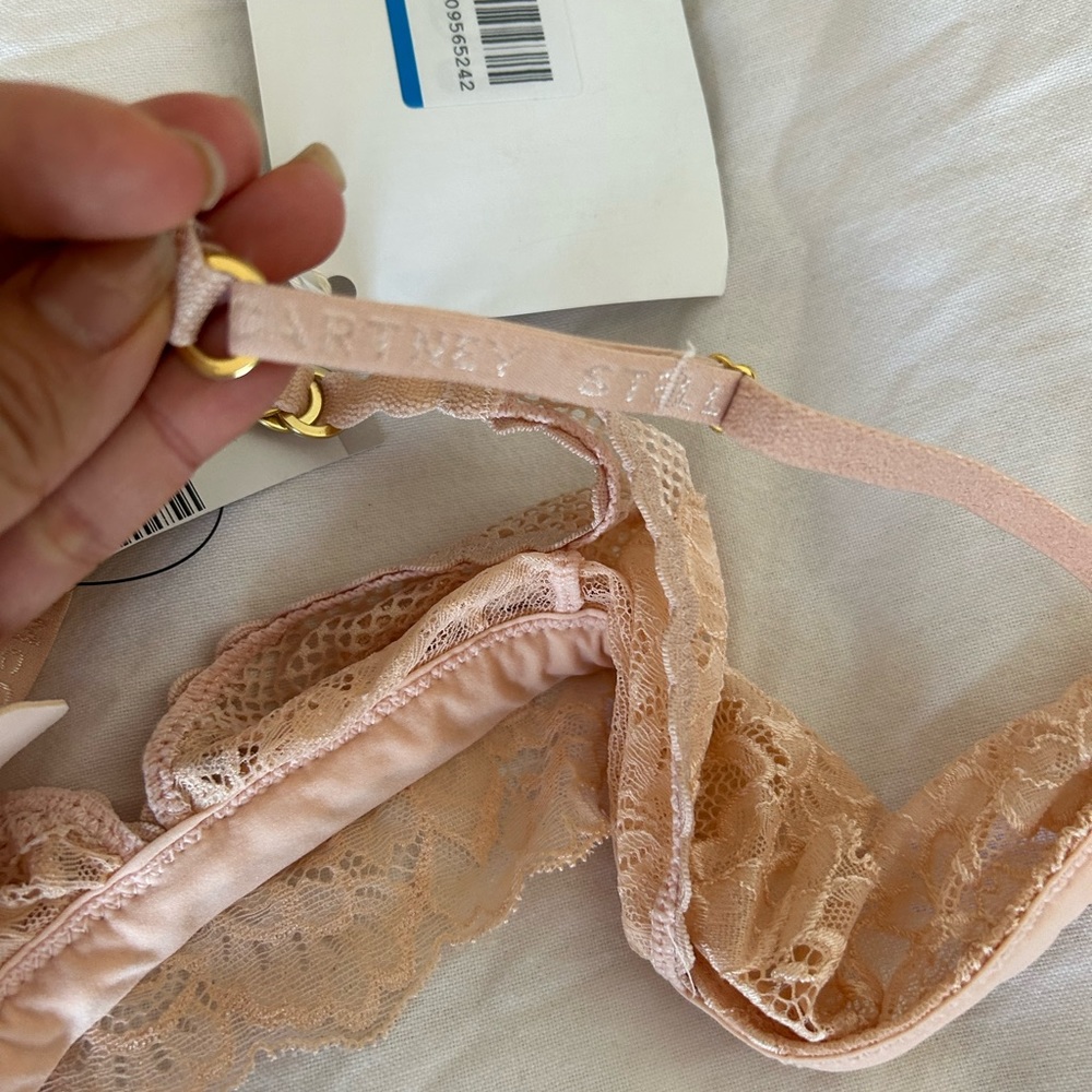 Stella McCartney Sophie Surprising Lace Bra Peony soft cup S NWT - Picture 4 of 6